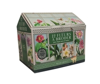 12 fleurs à broder