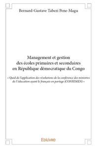 Management et gestion des écoles primaires et secondaires en république démocratique du congo