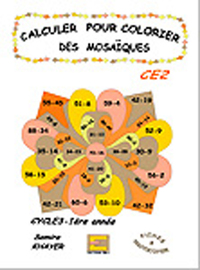 Calculer pour colorier les mosaïques CE2