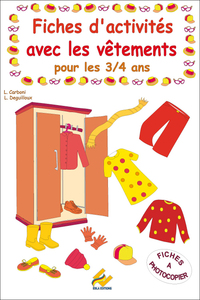 Fiches d'activités avec les Vêtements 3-4 ans