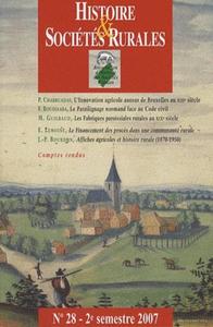 HISTOIRE & SOCIETES RURALES 28/2007-2