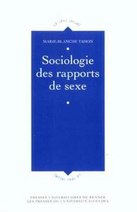 SOCIOLOGIE DES RAPPORTS DE SEXE