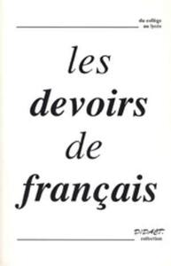 DEVOIRS DE FRANCAIS