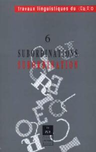 SUBORDINATIONS  6  Cerlico  N6
