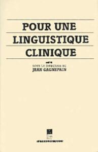 POUR UNE LINGUISTIQUE CLINIQUE Trétralogiques N 2