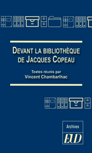 Devant la bibliothèque de Jacques Copeau