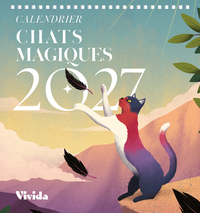 Calendrier de table 2027 - Chats magiques
