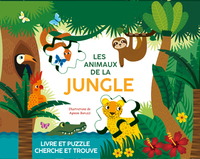 Les animaux de la jungle - Livre et puzzle cherche et trouve