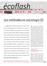 Les méthodes en sociologie (I)