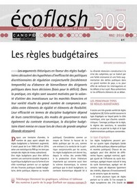 ECOFLASH N 308  MAI 2016 LES REGLES BUDGETAIRES