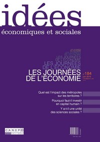 IDEES 184 : LES JOURNEES DE L'ECONOMIE (2015)