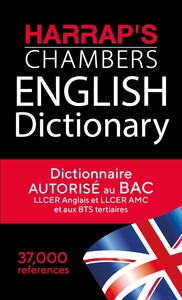 Dictionnaire anglais unilingue - Harrap's Chambers English Dictionary - Autorisé au bac