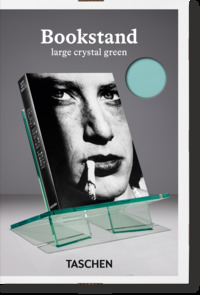 BOOKSTAND. LARGE. CRYSTAL GREEN