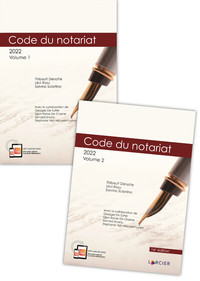 Code annoté - Code du notariat - 2 Volumes