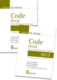 Code en poche - Code fiscal belge, européen et international 2017 (2 volumes)