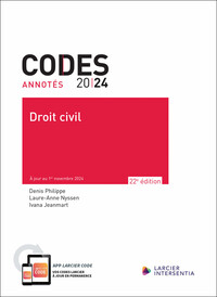 CODE ANNOTE - DROIT CIVIL 2024 - A JOUR AU 1ER NOVEMBRE 2024