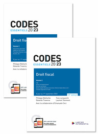 CODES ESSENTIELS 2023 - DROIT FISCAL (2 VOLUMES)