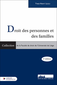 Droit des personnes et des familles - 5e édition