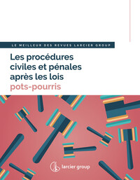 Les procédures civiles et pénales après les lois pots-pourris