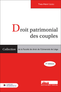 Droit patrimonial des couples - 3ème édition