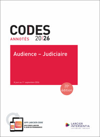 Code annoté - Audience - Judiciaire 2026 - À jour au 1er septembre 2026