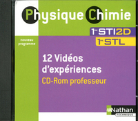 Sciences physiques et chimiques  1re STI2D, STL, CD-rom (vidéos d'expériences)