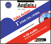 Take Action 1re STI2D, STD2A, STL, Coffret 4 CD audio