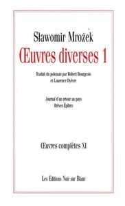 OEUVRES COMPLETES VOL 11 OEUVRES DIVERSES 1