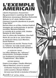 AGONE 31 / 32-2004 EXEMPLE AMERICAIN