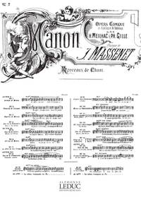 JULES MASSENET: AIR DE 'MANON' NO.7: LE REVE DE DES GRIEUX (TEN) (VOICE & PIANO)