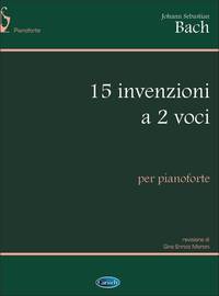 JOHANN SEBASTIAN BACH : 15 INVENZIONI A 2 VOCI, PER PIANOFORTE - PIANO