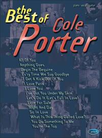 THE BEST OF COLE PORTER PIANO, VOIX, GUITARE