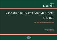 ANTON DIABELLI: 6 SONATINE, OP.163, PER PIANOFORTE A 4 MANI