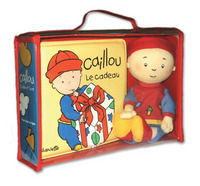 Poupée Caillou + livre Le cadeau