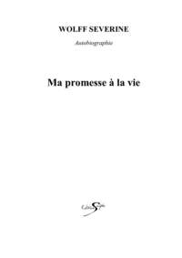 MA PROMESSE A LA VIE