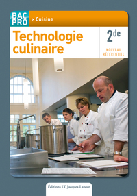 TECHNOLOGIE CULINAIRE 2DE BAC PRO CUISINE - POCHETTE ELEVE