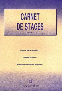 Carnet stage modèle A