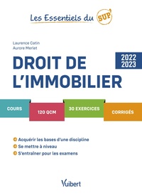 DROIT DE LIMMOBILIER 2022/2023 - COURS - QCM - EXERCICES - CORRIGES