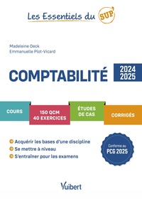 COMPTABILITE 2024/2025 - COURS - QCM - EXERCICES - ETUDES DE CAS - CORRIGES