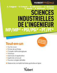 Sciences industrielles de l'ingénieur MP/MP* PSI/PSI* PT/PT*