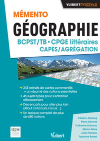 MEMENTO GEOGRAPHIE BCPST- CPGE LITTERAIRES - CAPES/AGREG - SUJETS TYPES  COMMENTAIRES DE CARTES TOPO