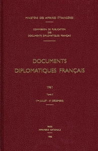 Documents diplomatiques français