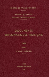 Documents diplomatiques français