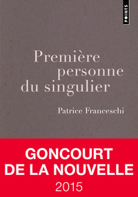 PREMIERE PERSONNE DU SINGULIER