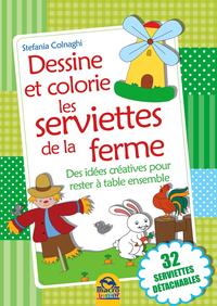 DESSINE ET COLORIE LES NAPPERONS DE LA FERME 32 SETS DE TABLE DETACHABLES