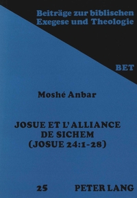 JOSUE ET L'ALLIANCE DE SICHEM