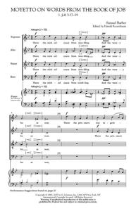 SAMUEL BARBER: MOTETTO ON WORDS FROM THE BOOK OF JOB CHANT