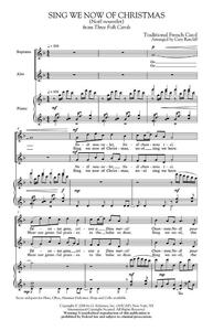 ARR. CARY RATCLIFF: SING WE NOW OF CHRISTMAS (NOEL NOUVELET) CHANT
