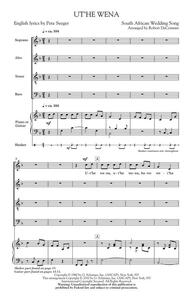 ARR. ROBERT DECORMIER/PETE SEEGER: UT'HE WENA CHANT