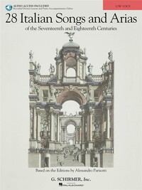 28 ITALIAN SONGS AND ARIAS OF THE 17TH AND 18TH CENTURIES - LOW VOICE (BOOK/ ONLINE RECORDS)